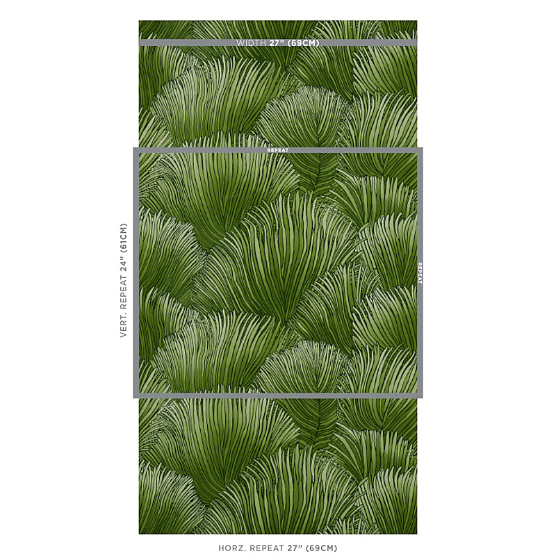 SCHUMACHER WALLCOVERING  PERENNIAL FAVORITES FONDALE   GREEN   - 5012652