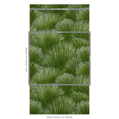 SCHUMACHER WALLCOVERING  PERENNIAL FAVORITES FONDALE   GREEN   - 5012652