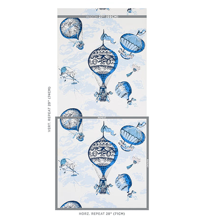SCHUMACHER  Flight Of Fancy Balloons   Blue   - 5012790