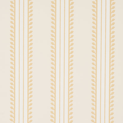 SCHUMACHER WALLCOVERING  CABANA ETRUSCAN STRIPE   IVORY & OCHRE   - 5012851
