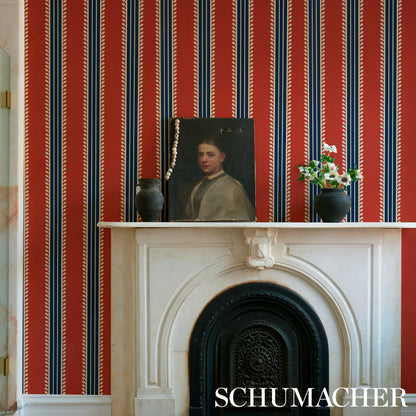 SCHUMACHER  CABANA ETRUSCAN STRIPE   RED , BLUE   - 5012852