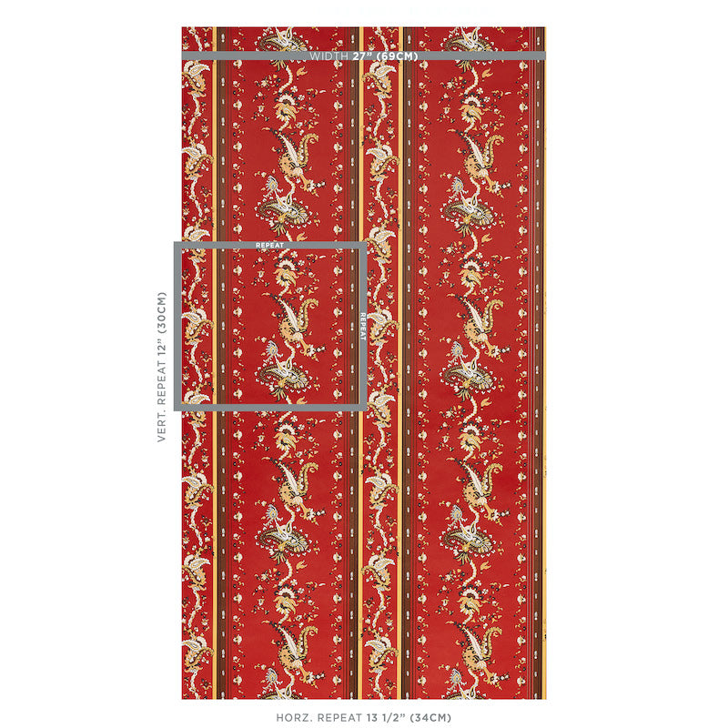 SCHUMACHER  CABANA ELENA PAISLEY STRIPE   POMPEII   - 5012892