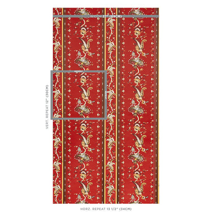 SCHUMACHER  CABANA ELENA PAISLEY STRIPE   POMPEII   - 5012892