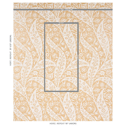 SCHUMACHER  LE MAX SAZ PAISLEY   OCHRE   - 5012900