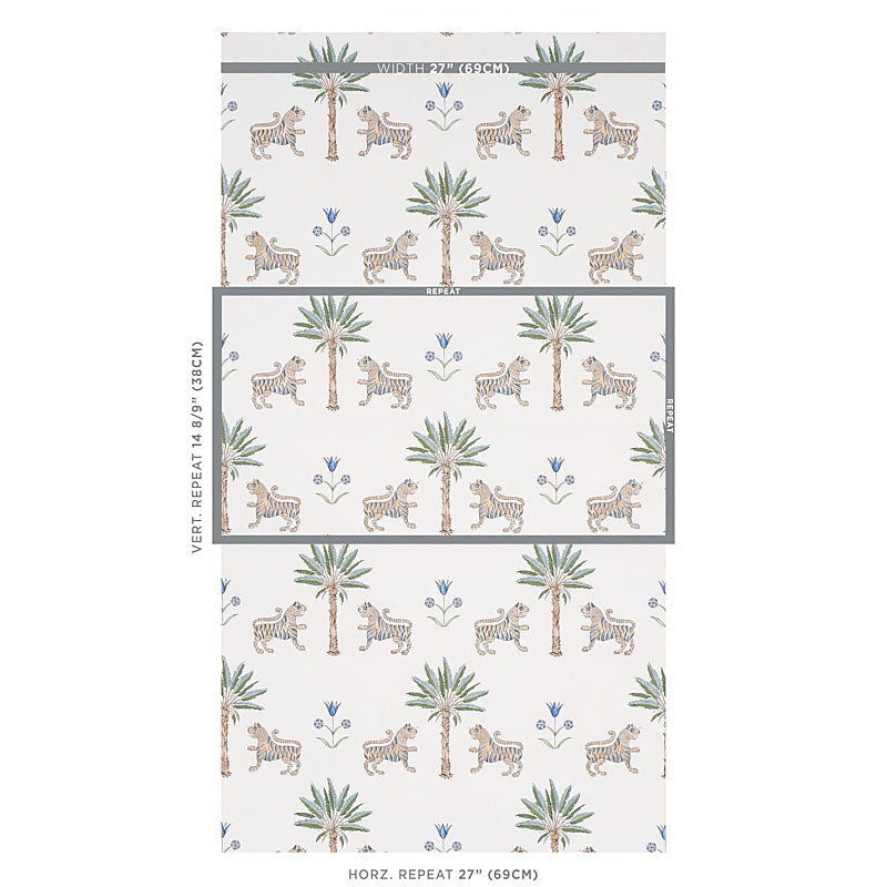 SCHUMACHER WALLCOVERING  MYSTIQUE TIGER PALM   DELFT   - 5012921