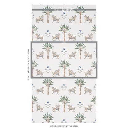 SCHUMACHER WALLCOVERING  MYSTIQUE TIGER PALM   DELFT   - 5012921