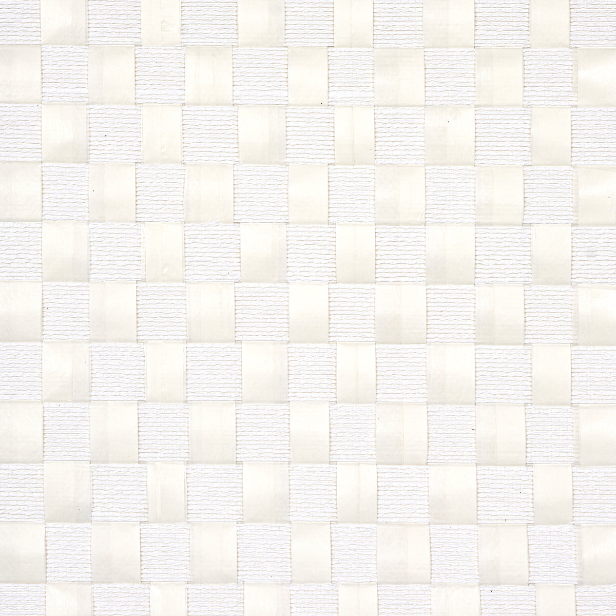 SCHUMACHER  TEXTURED WALLCOVERINGS & PRINTED GRASSCLOTHS TEXTURED CHECK   WHITE   - 5012970