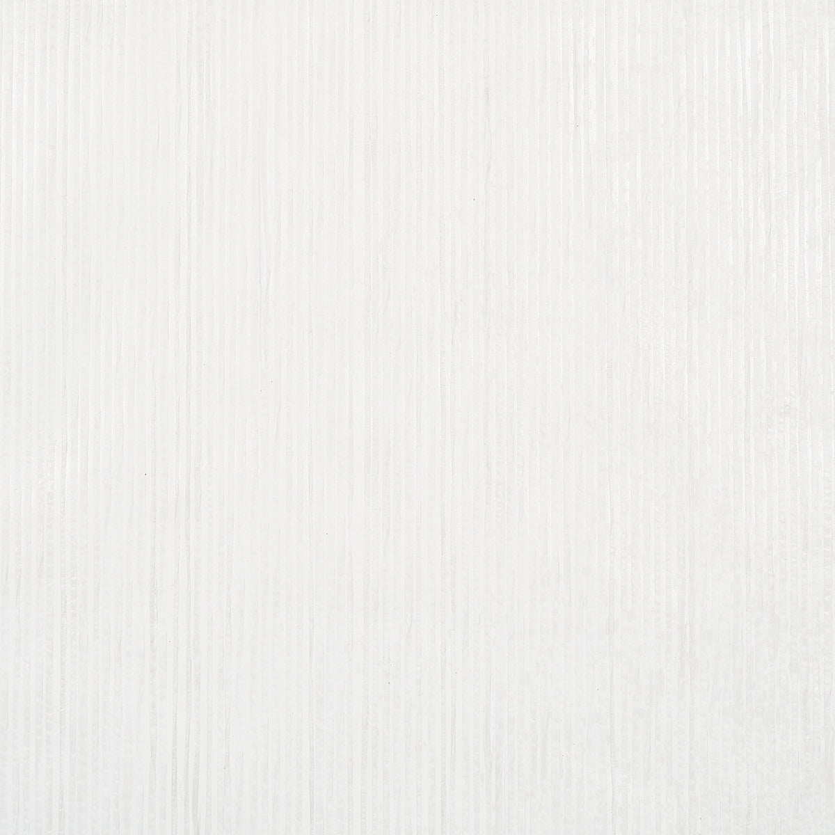 White textured wallcovering with linen-like vertical ribbing.