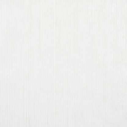 White textured wallcovering with linen-like vertical ribbing.