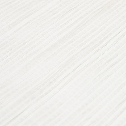 White textured wallcovering with a grasscloth-style stripe pattern.