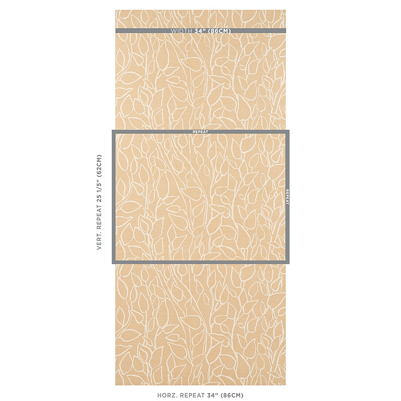 SCHUMACHER  PRINTED GRASSCLOTHS SOLANDRA VINE SISAL   STRAW   - 5013042