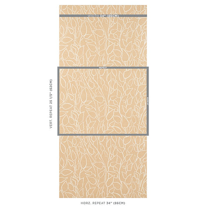 SCHUMACHER  PRINTED GRASSCLOTHS SOLANDRA VINE SISAL   STRAW   - 5013042