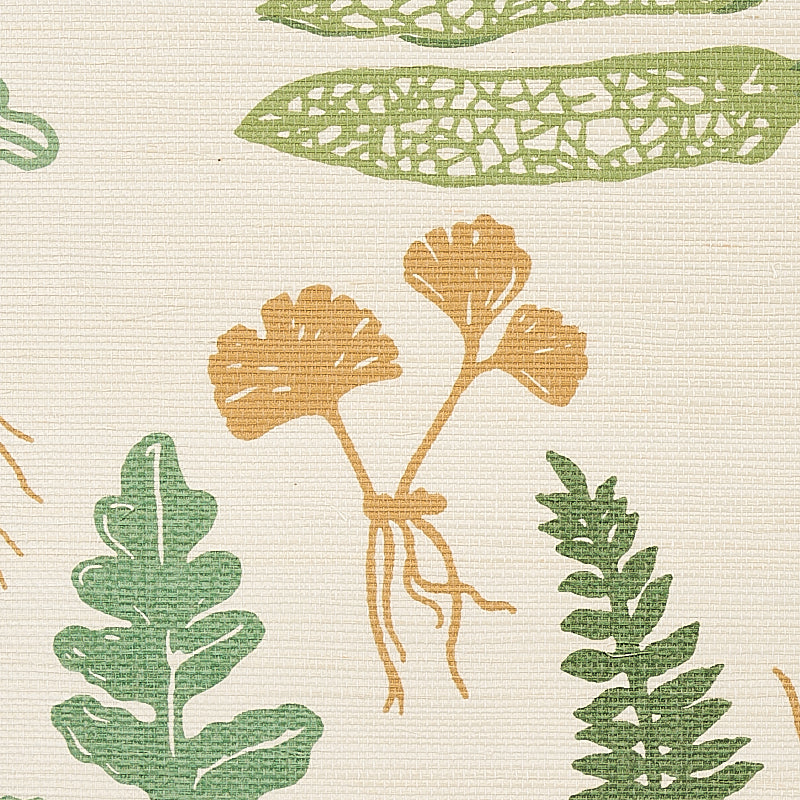 SCHUMACHER  PRINTED GRASSCLOTHS HALCOTT SISAL   FOREST   - 5013060