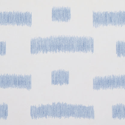 SCHUMACHER WALLCOVERING  SMITH STREET ABSTRACT IKAT   SKY   - 5013090