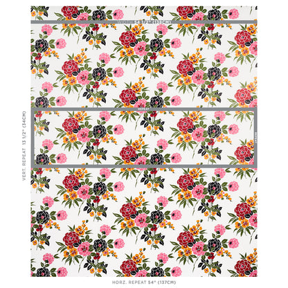 SCHUMACHER  ORIENT EXPRESS II VALENTINA FLORAL   MULTI ON WHITE   - 5013131