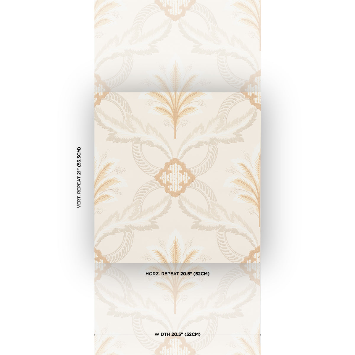 SCHUMACHER  WALLFLOWERS FRONT WALTZ   GREY , GOLD   - 5013151