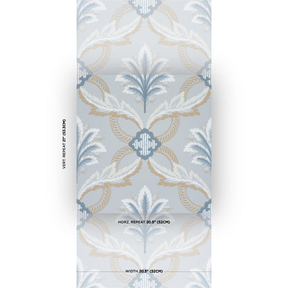 SCHUMACHER  WALLFLOWERS FRONT WALTZ   LIGHT BLUE   - 5013152