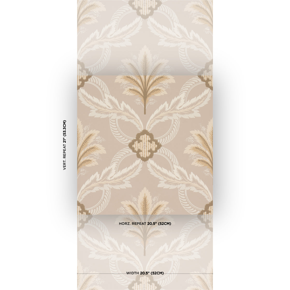 SCHUMACHER  WALLFLOWERS FRONT WALTZ   TAUPE   - 5013153