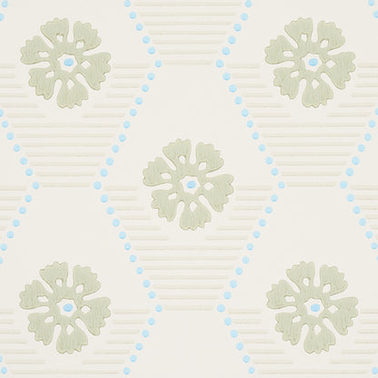 SCHUMACHER WALLCOVERING  HOBE ERWIN HIVE BLOOM   SAGE   - 5013160