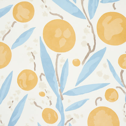 SCHUMACHER WALLCOVERING  SCHUMACHER WALLCOVERING CLASSICS MIRABELLE   YELLOW & SKY   - 5013200