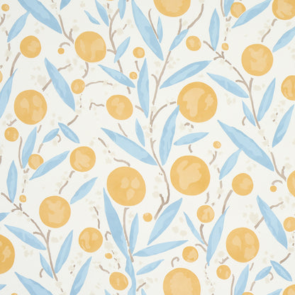 SCHUMACHER WALLCOVERING  SCHUMACHER WALLCOVERING CLASSICS MIRABELLE   YELLOW & SKY   - 5013200