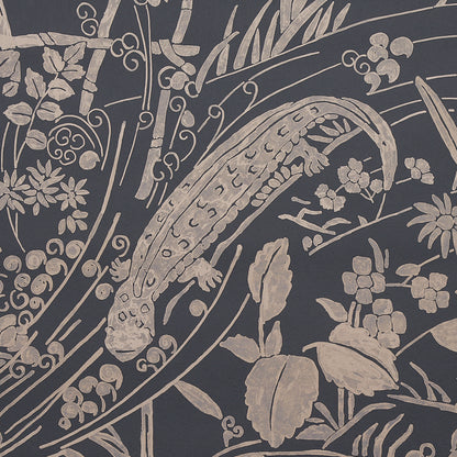 SCHUMACHER WALLCOVERING  PANELS COLLECTION SEA GARDEN   CHARCOAL   - 5013281