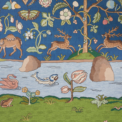 SCHUMACHER WALLCOVERING  PANELS COLLECTION CHAUCER'S FOREST PANEL SET   SLATE   - 5013292