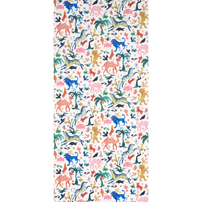 SCHUMACHER WALLCOVERING  HAPPY MENOCAL BEASTS   MULTI ON IVORY   - 5013530