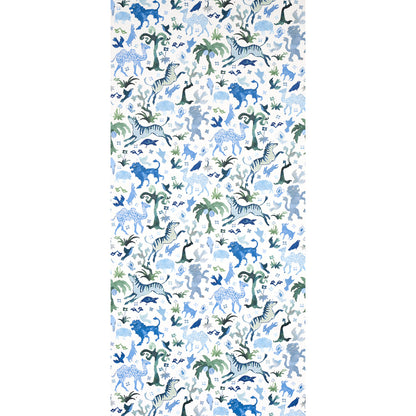 SCHUMACHER WALLCOVERING  HAPPY MENOCAL BEASTS   BLUE AND GREEN   - 5013531