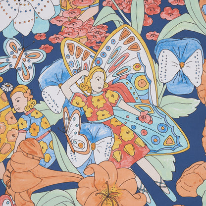 SCHUMACHER  CLEMENTS RIBEIRO FAIRIE GARDEN   Orange And Navy   - 5013540