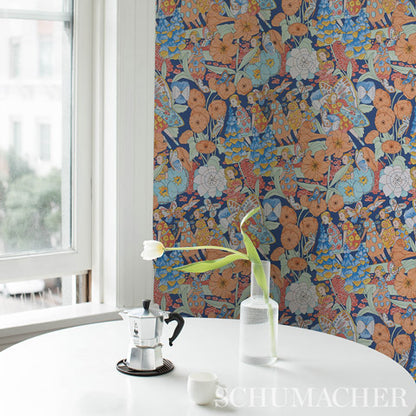 SCHUMACHER  CLEMENTS RIBEIRO FAIRIE GARDEN   Orange And Navy   - 5013540
