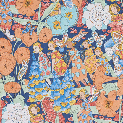 SCHUMACHER  CLEMENTS RIBEIRO FAIRIE GARDEN   Orange And Navy   - 5013540