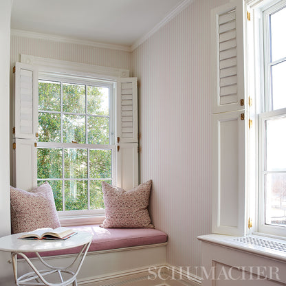 SCHUMACHER WALLCOVERING  STRIPES REVISITS EDWIN STRIPE NARROW   PETAL   - 5013600