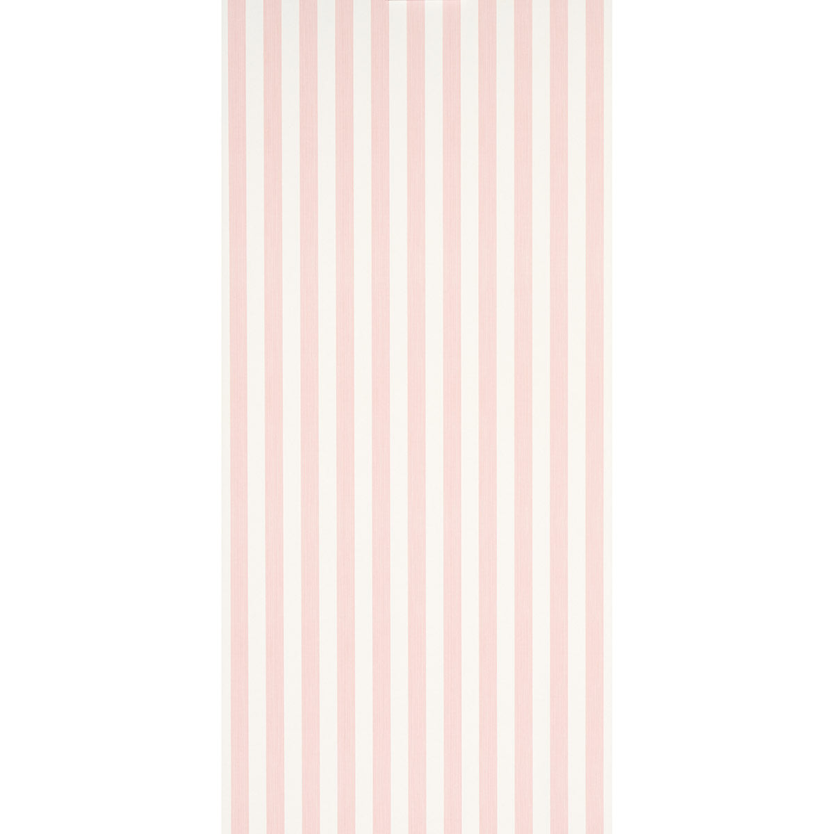 Long rectangular textile with pink & white vertical stripes; pastel stripe design suitable as scarf, towel, or decor.