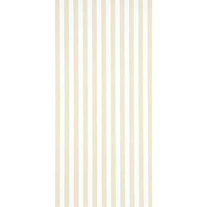 Cream-beige vertical striped wallpaper pattern in ivory and sand tones for walls.