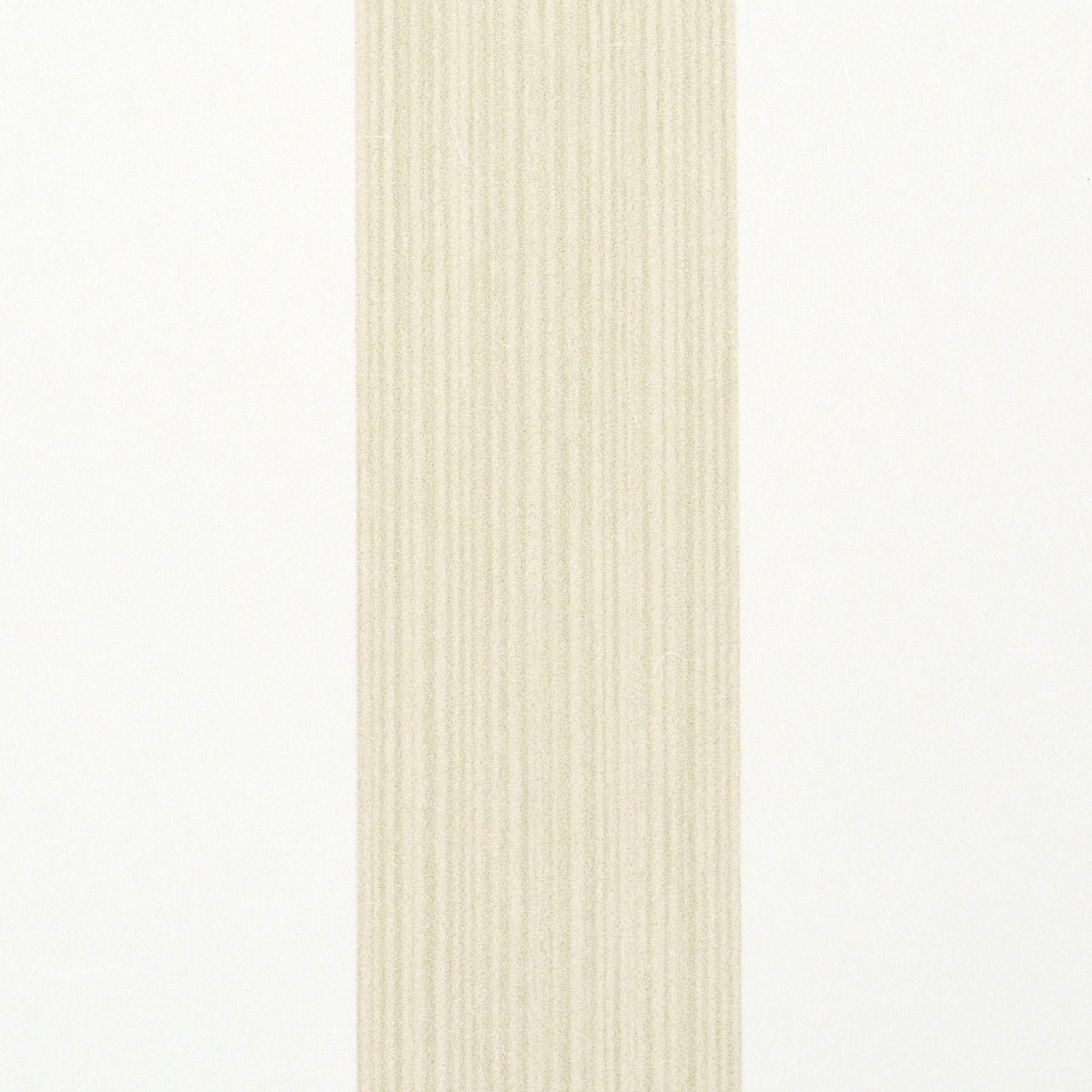Beige stripe centered on white; tall, narrow rectangle swatch.