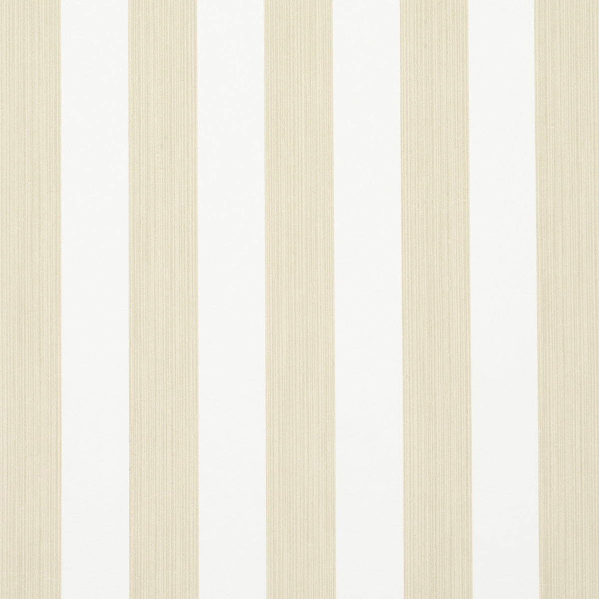 Cream and beige vertical striped wallpaper with subtle wood grain texture.
