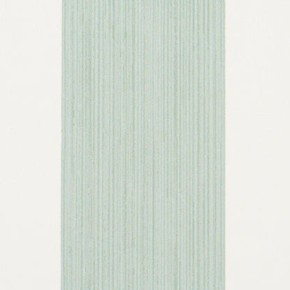 Mint green vertical wallpaper sample with subtle woodgrain texture and fine ridges.