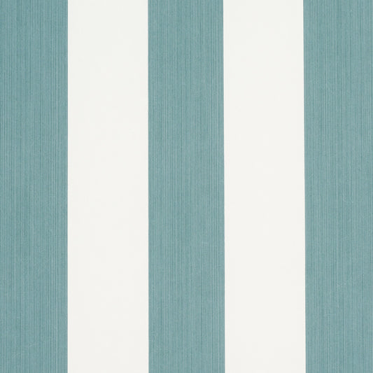 SCHUMACHER  PERENNIAL FAVORITES EDWIN STRIPE WIDE   TEAL   - 5013623