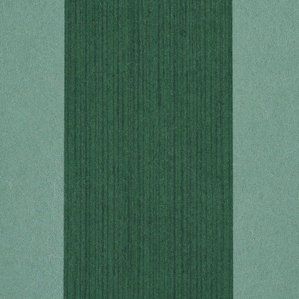 Dark green ribbed fabric center panel flanked by light sage-green borders; textile texture.
