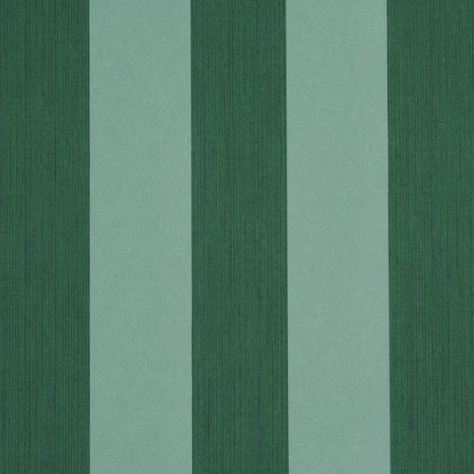 SCHUMACHER  PERENNIAL FAVORITES EDWIN STRIPE WIDE   DARK GREEN   - 5013624