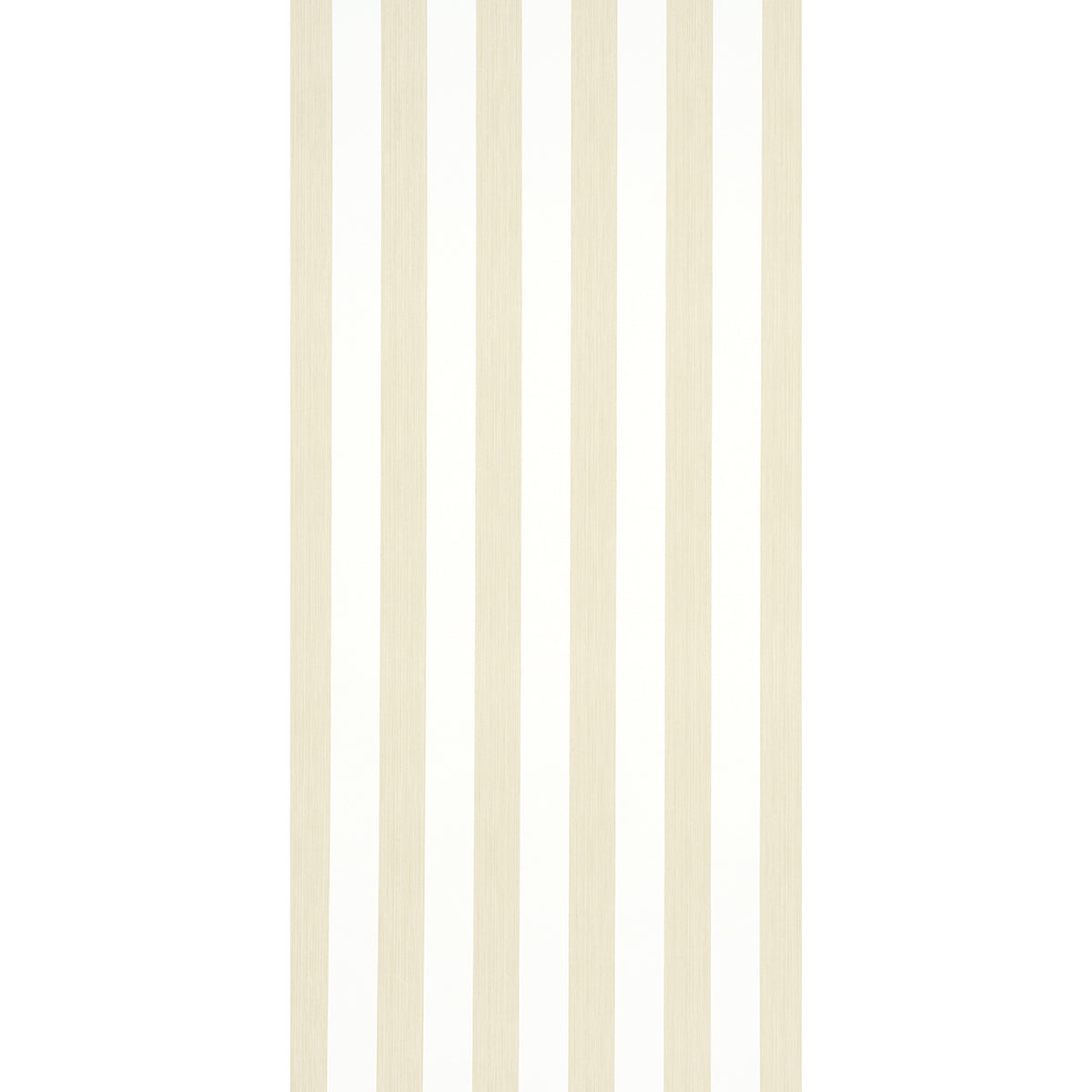 Cream beige vertical striped wallpaper with evenly spaced narrow stripes on white background.