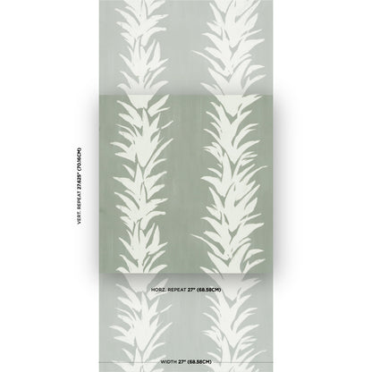 SCHUMACHER  BACKDROP WHITE LOTUS   Cool Green   - 5013666