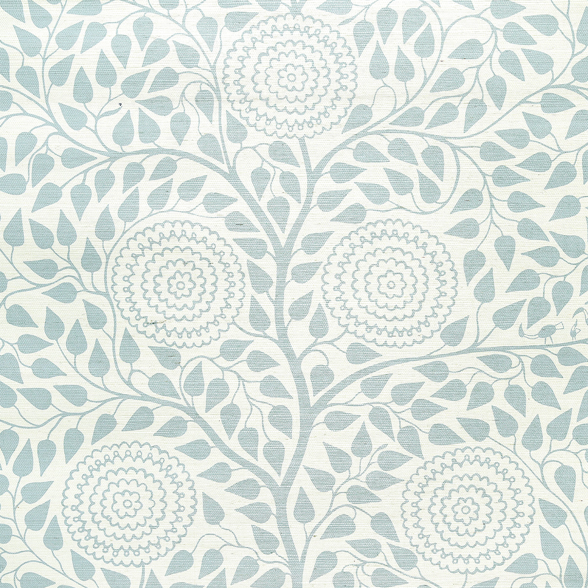 SCHUMACHER  TEXTURED WALLCOVERINGS & PRINTED GRASSCLOTHS KAYON SISAL PANEL   SOFT BLUE   - 5013720