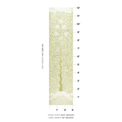 SCHUMACHER  TEXTURED WALLCOVERINGS & PRINTED GRASSCLOTHS KAYON SISAL PANEL   SOFT GREEN   - 5013721