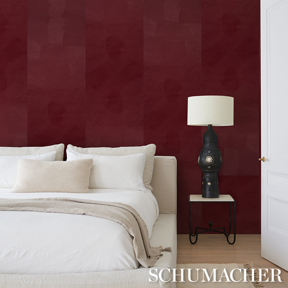 SCHUMACHER  DAVID KAIHOI HAND COMBED PLASTER   Oxblood   - 5013955