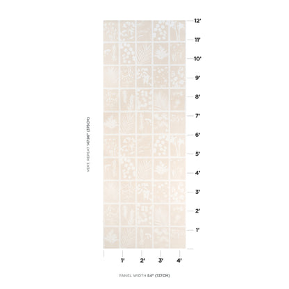 SCHUMACHER  PANELS COLLECTION CYANOTYPE PANEL   NATURAL   - 5013971