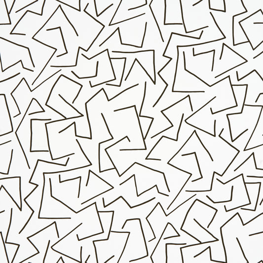 SCHUMACHER  NEW WAVE: BLACK & WHITE TANGENT   IVORY   - 5014001