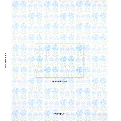 SCHUMACHER  BOHEMIA ANJUNA FLORAL   SKY   - 5014110