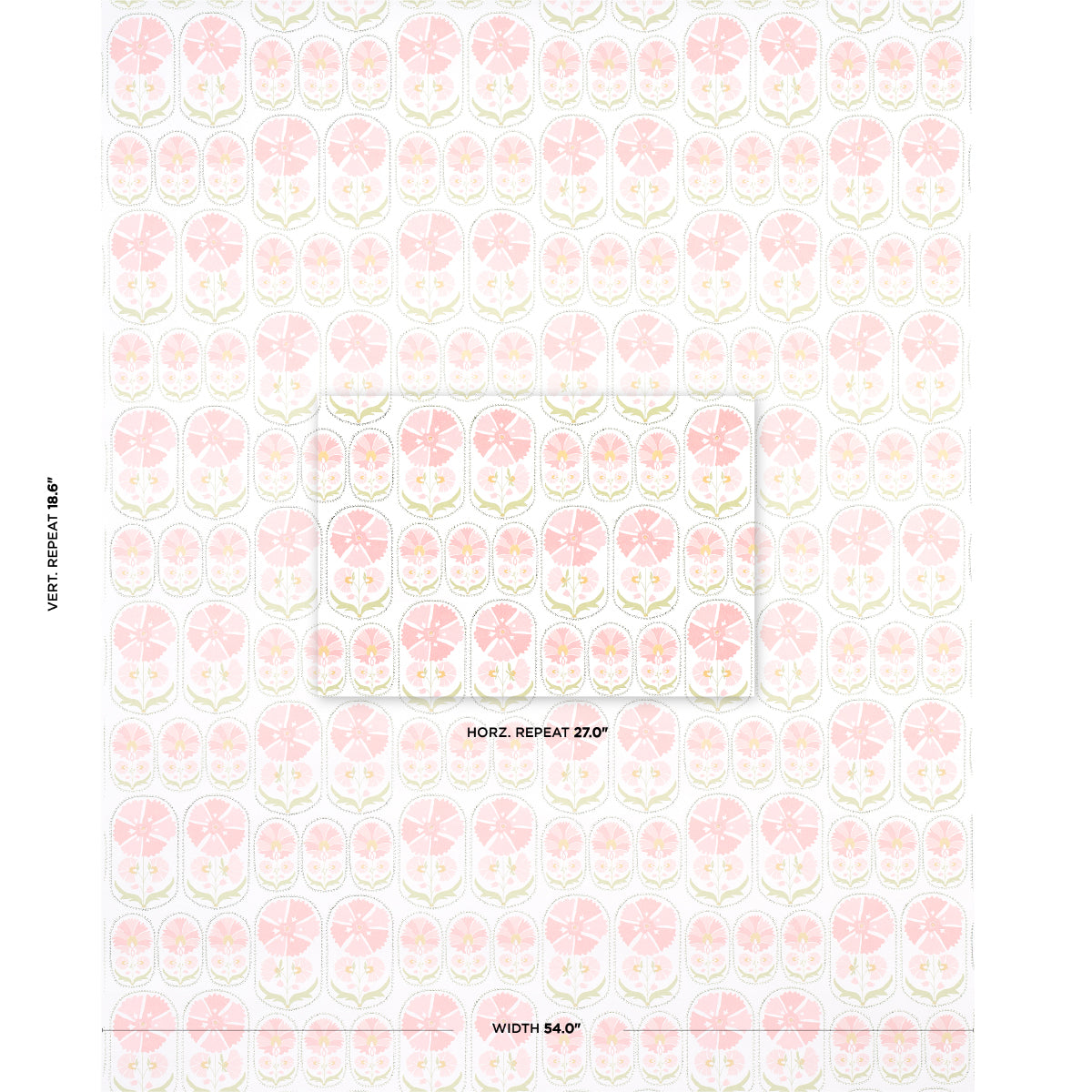 SCHUMACHER  BOHEMIA ANJUNA FLORAL   BLUSH   - 5014112